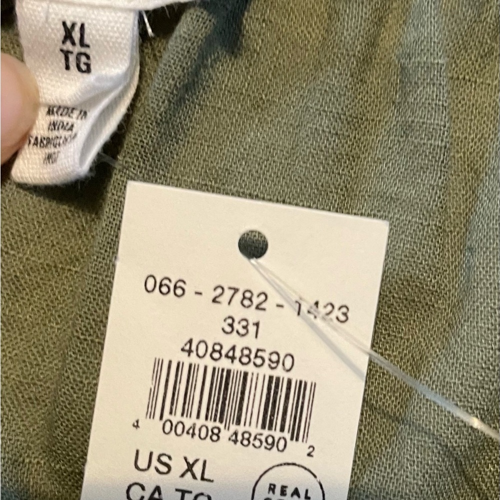NWT Aerie Smocked Swing XL Olive Tank Top - Picture 7 of 7